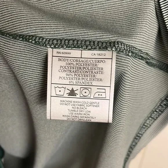 Antiqua Womens Golf Shirt Polo Small Green White Short Sleeve Collar 2 Button - Picture 4 of 5